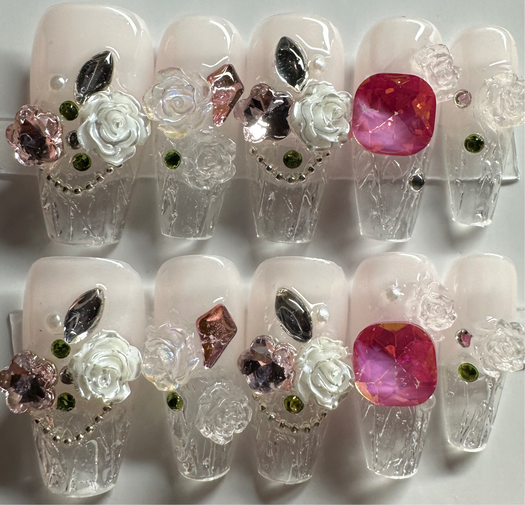 Crystal Roses - NJM Nails 