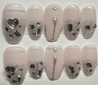 Lite Blush Crystal (Small Coffin) - NJM Nails 