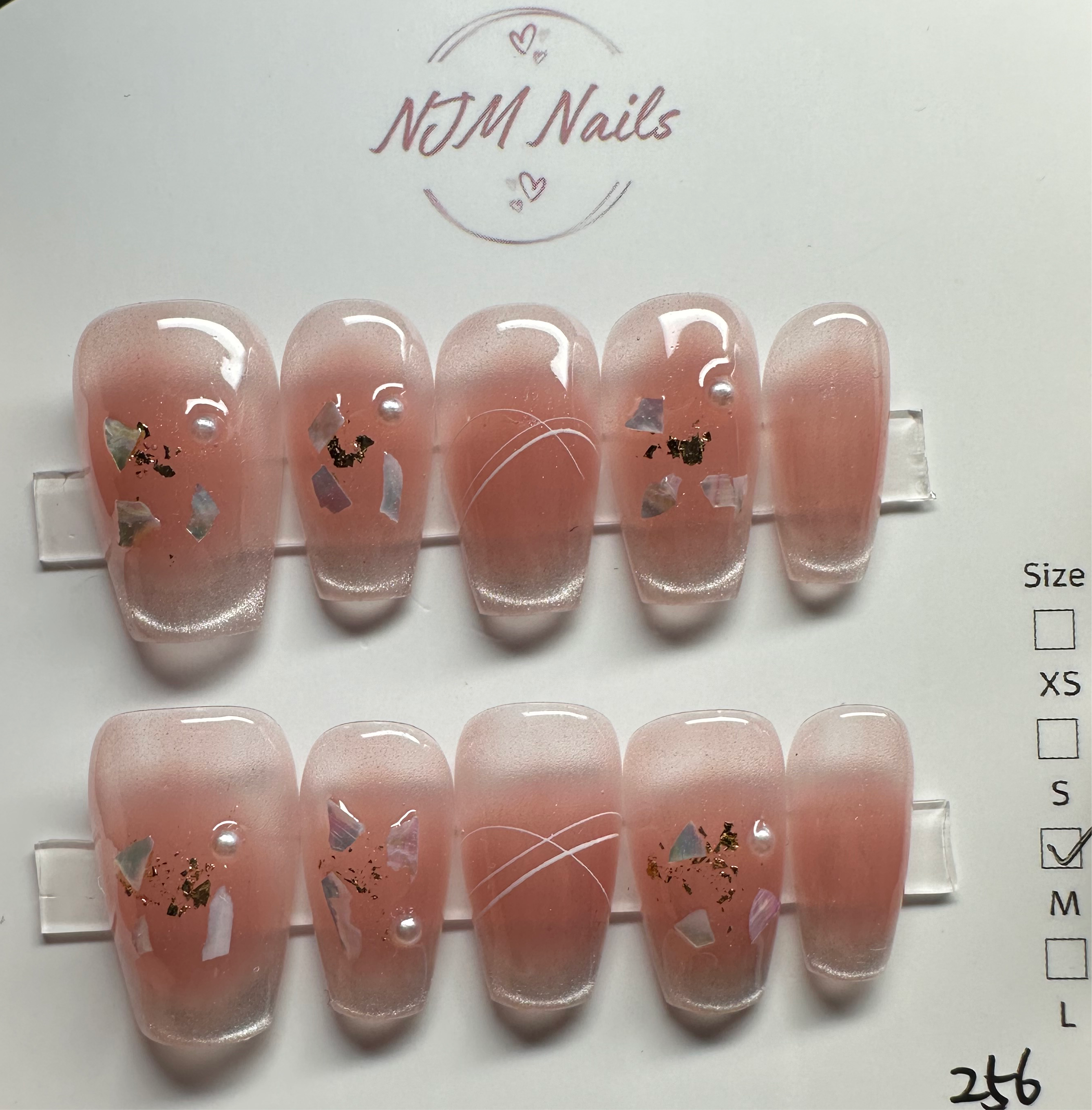 Blush Cat Eye - NJM Nails 