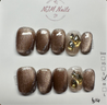 Bronze Sparkle (Small Square Round corners) - NJM Nails 