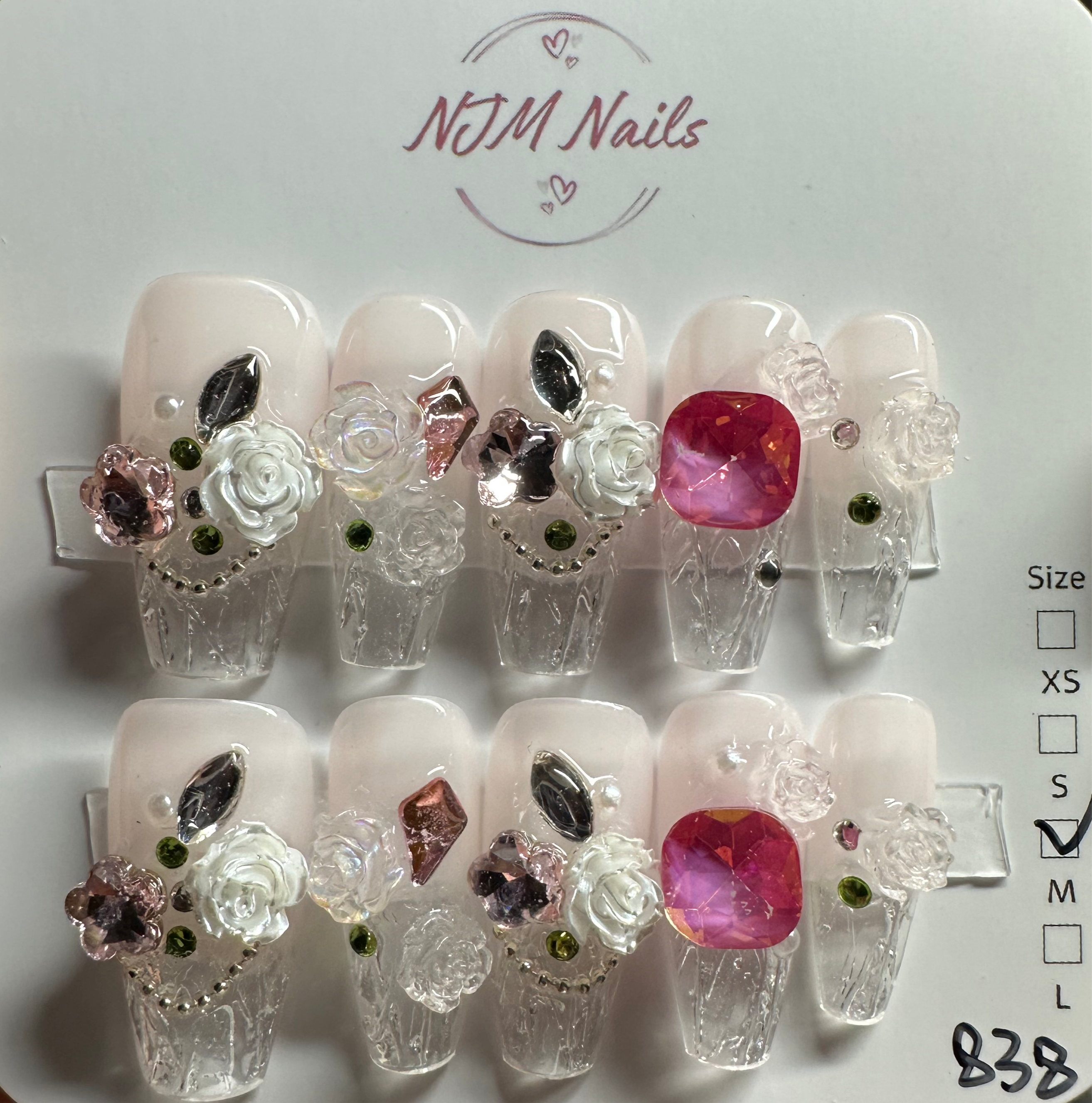 Crystal Roses - NJM Nails 