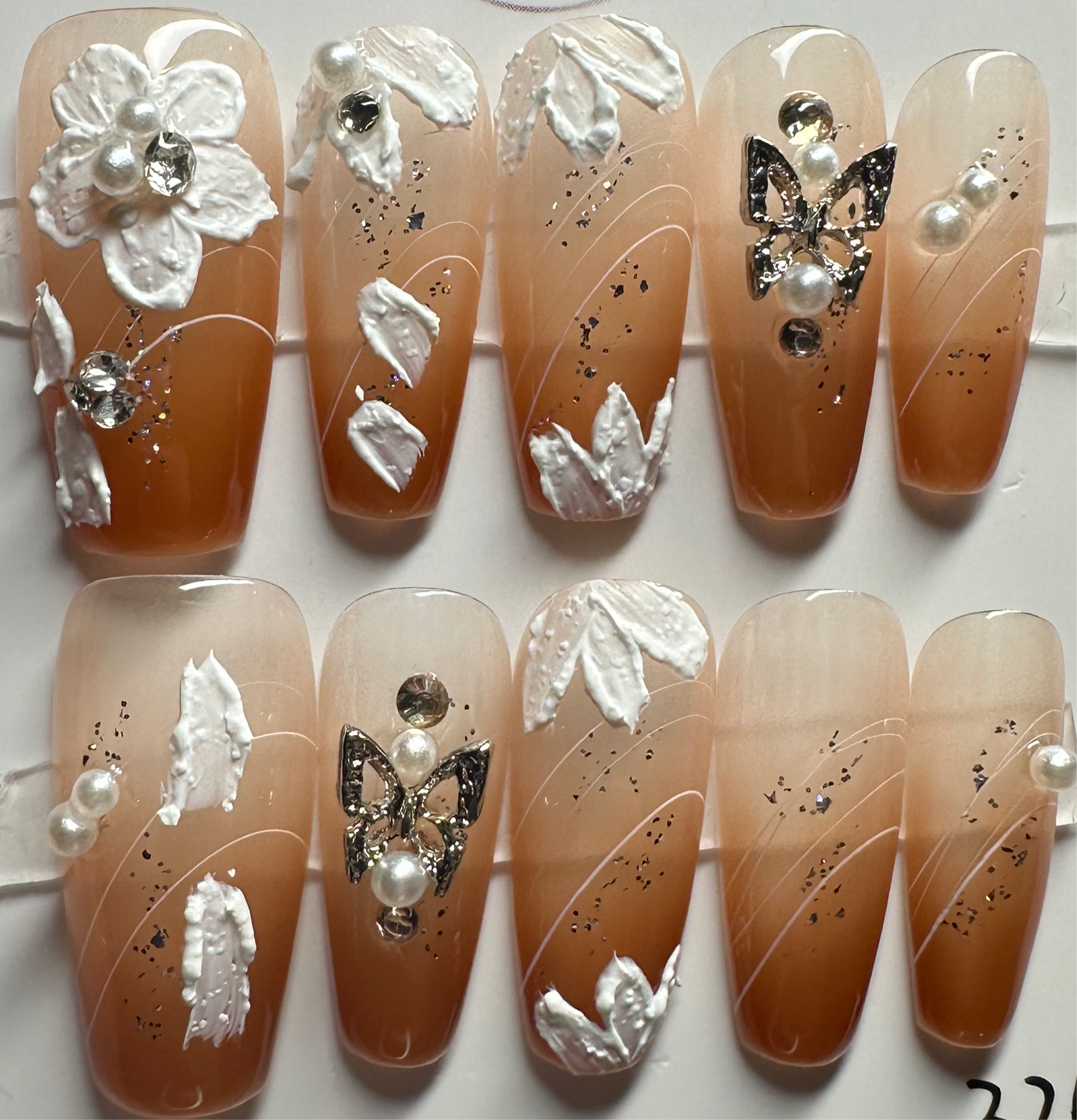 Butterfly Dreamsicle - NJM Nails 